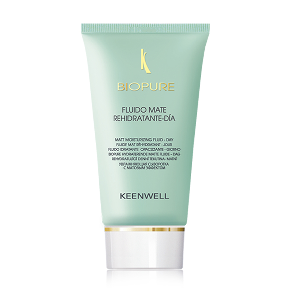Матувальний та зволожувальний денний флюїд для обличчя Keenwell Biopure Matte Moisturising Fluid-Day, 60 мл