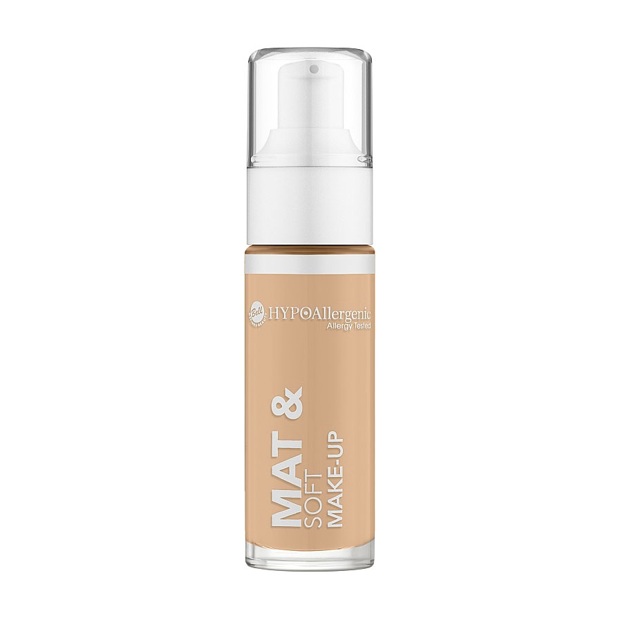 Тональний матувальний флюїд для обличчя Bell HypoAllergenic Mat &amp; Soft Make-Up, 02 Naturel, 30 г